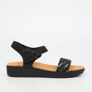 Butterfly Feet Arlo 2 Flatform - Black