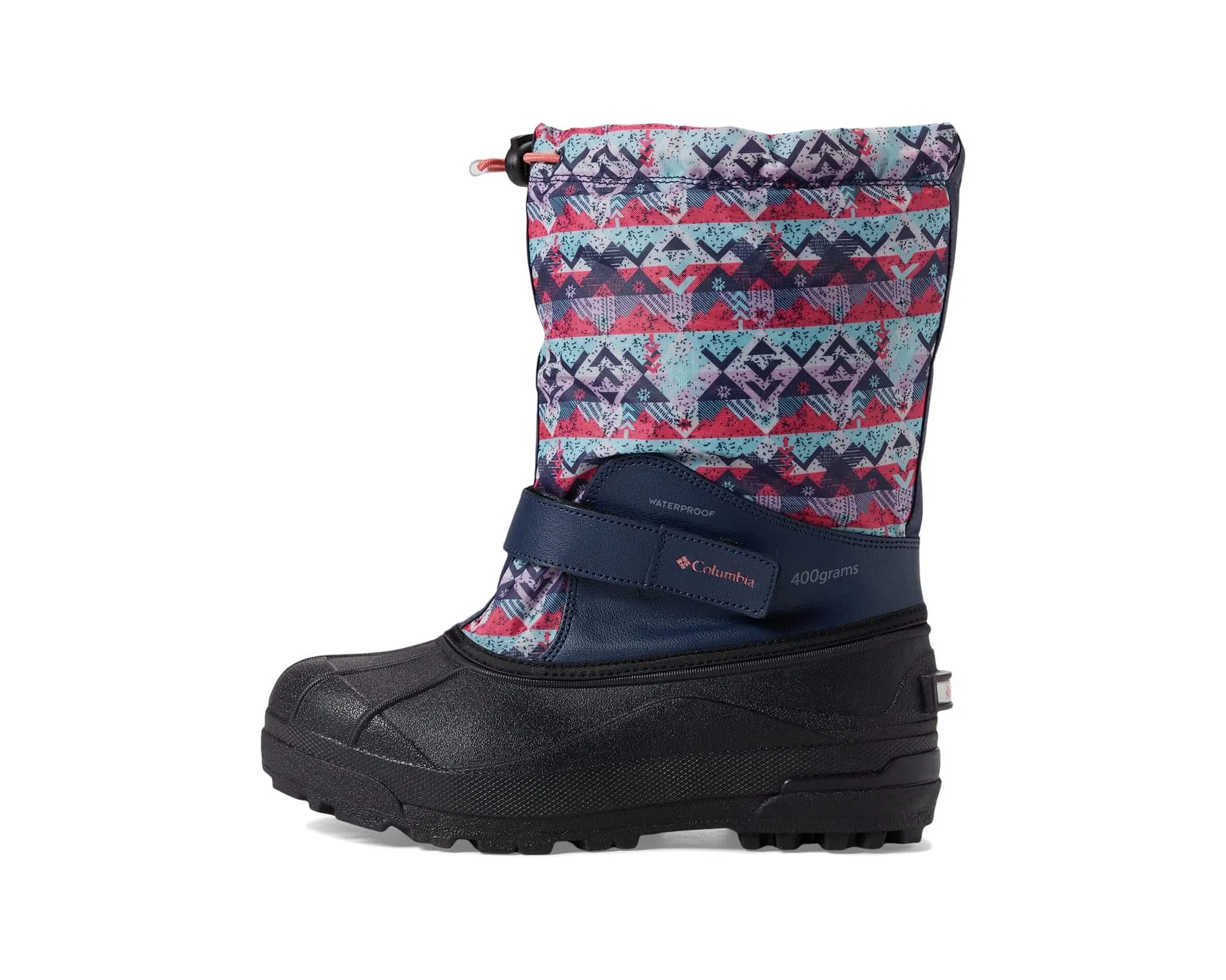 Columbia Kids Powderbug Forty Winter Boots- Nocturnal/ Blush Pink