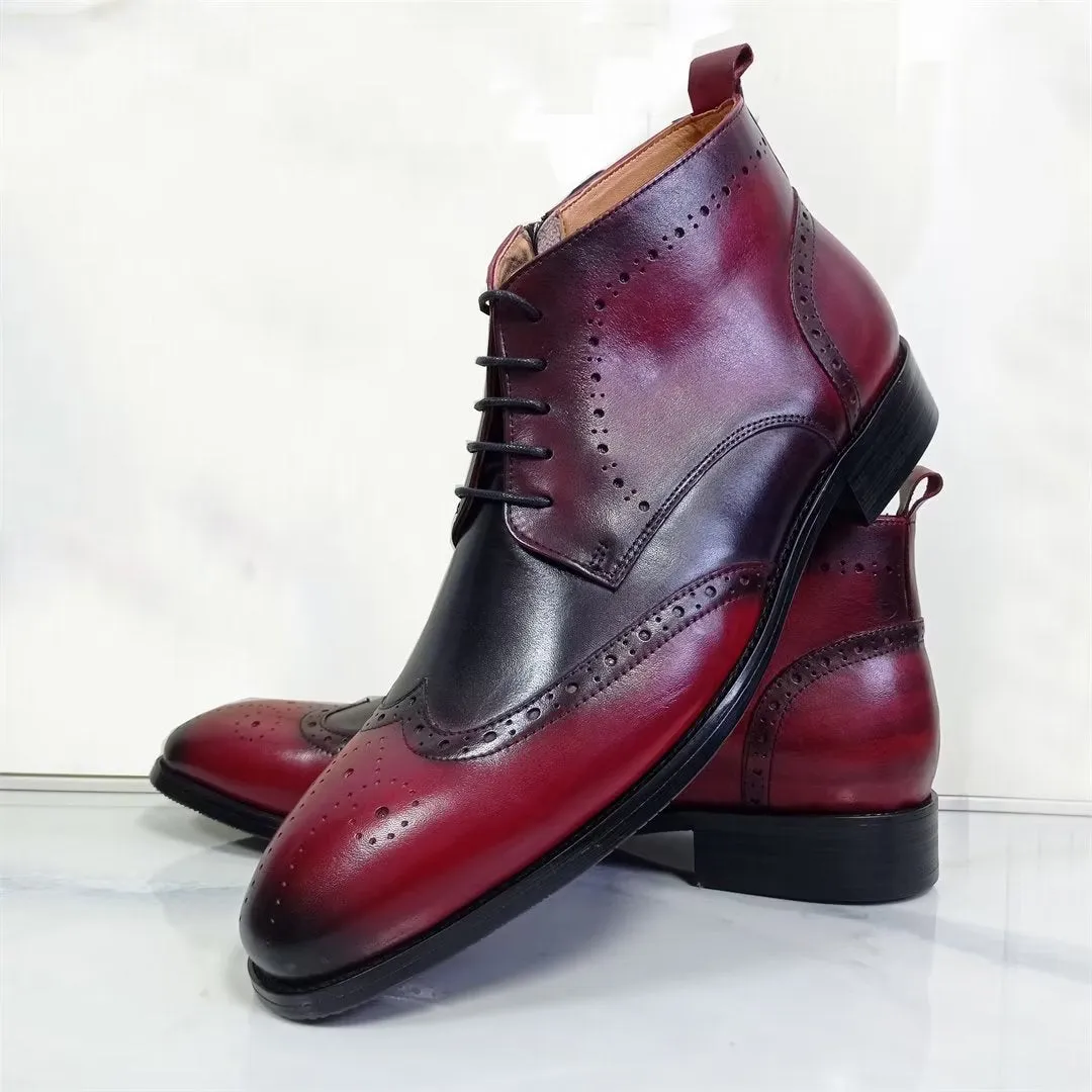 CowElegance Leisure Lace-Up Ankle Boots