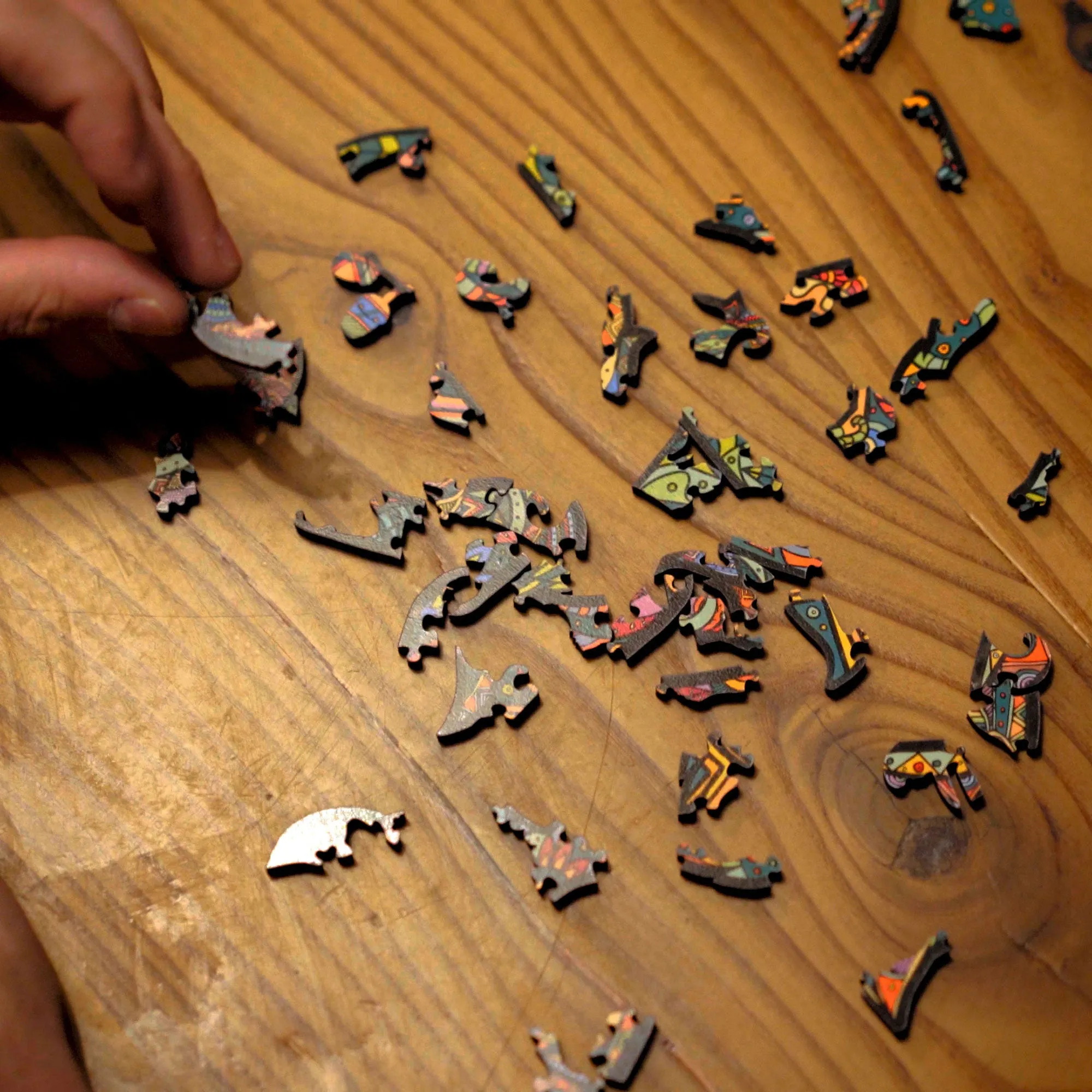 Hiking Boots Wood Puzzle