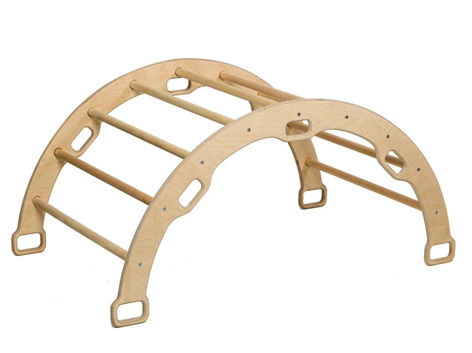 Large Montessori Climbing Arch/Rocker With Pillow Set