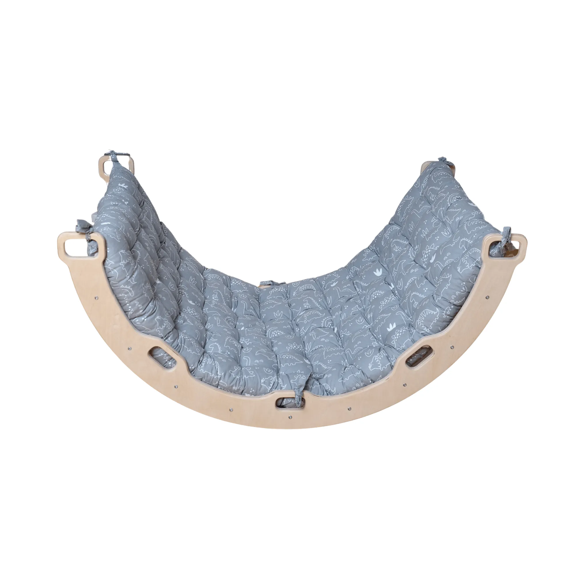 Large Montessori Climbing Arch/Rocker With Pillow Set