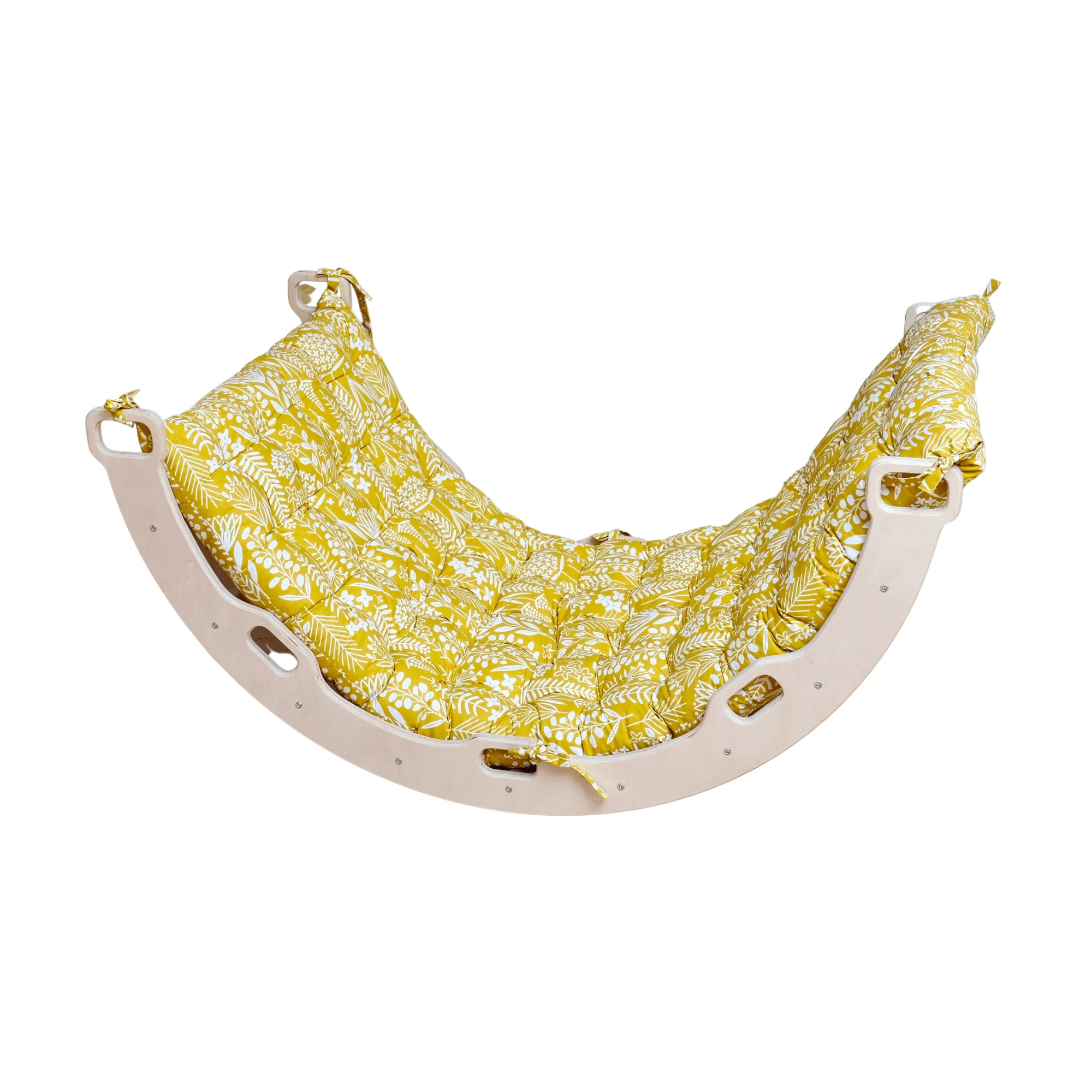 Large Montessori Climbing Arch/Rocker With Pillow Set