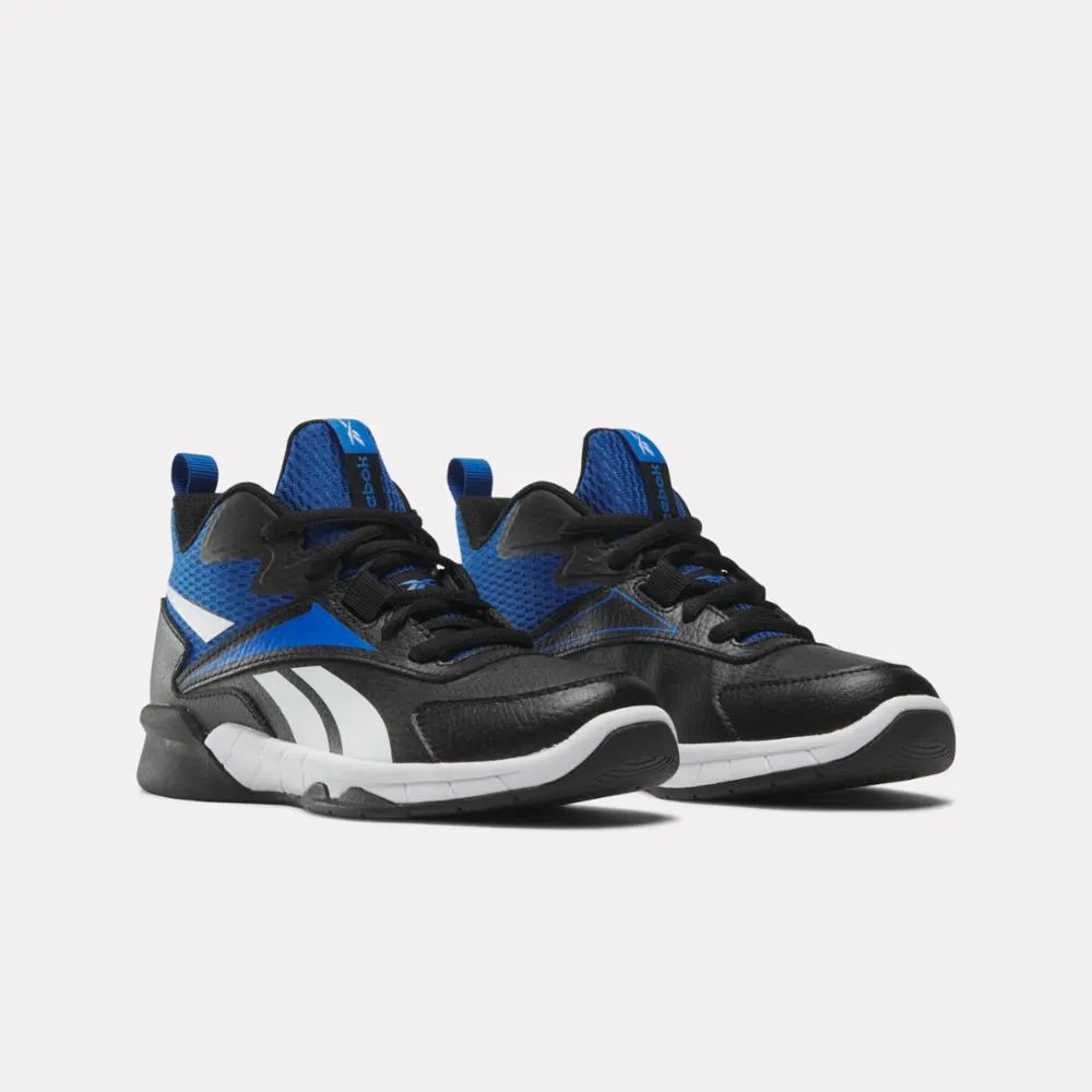 Reebok Footwear Kids More Buckets Shoes - Preschool CBLACK/VECBLU/FTWWHT