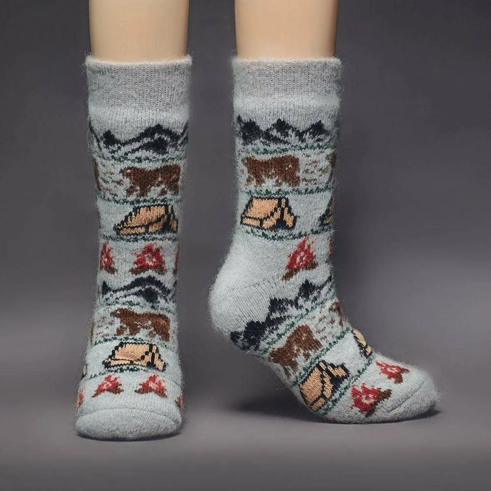 Siberia Spirit Campout Fun Crew Socks